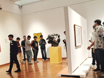Museum display photographed by IIFA animation students on their 2026 study trip